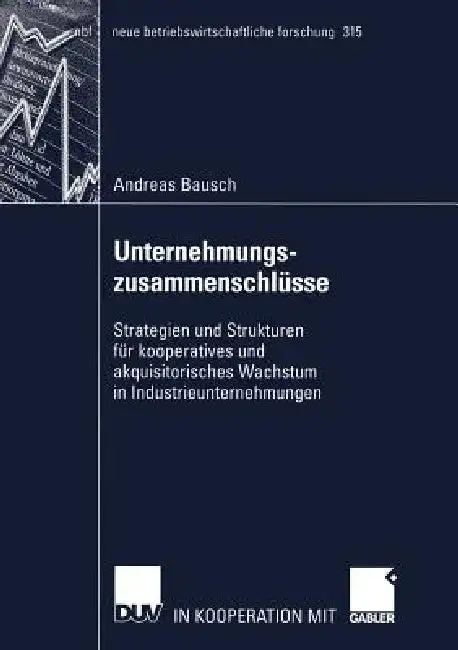 Cover of Unternehmungszusammenschlüsse