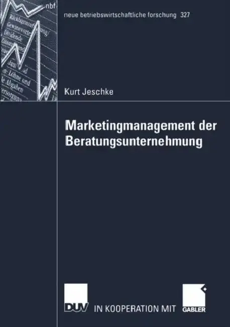 Cover of Marketingmanagement Der Beratungsunternehmung