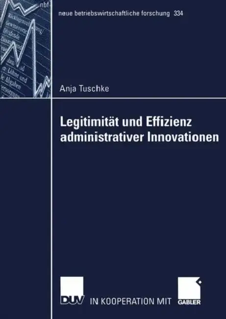 Cover of Legitimität Und Effizienz Administrativer Innovationen