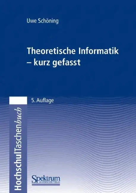 Cover of Theoretische Informatik - Kurz Gefasst