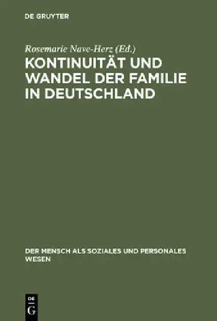 Cover of Kontinuität und Wandel der Familie in Deutschland