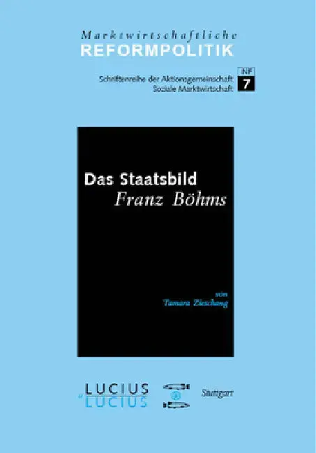 Cover of Das Staatsbild Franz Böhms