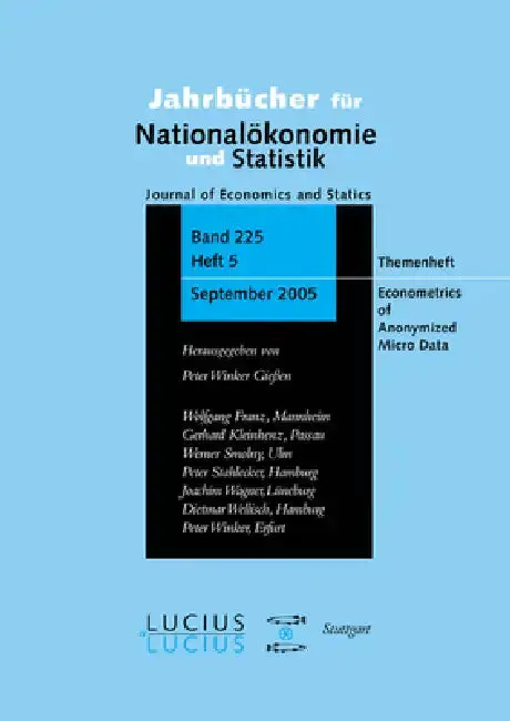 Cover of Econometrics of Anonymized Micro Data