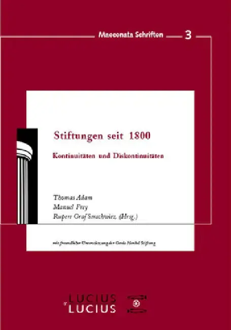 Cover of Stiftungen seit 1800