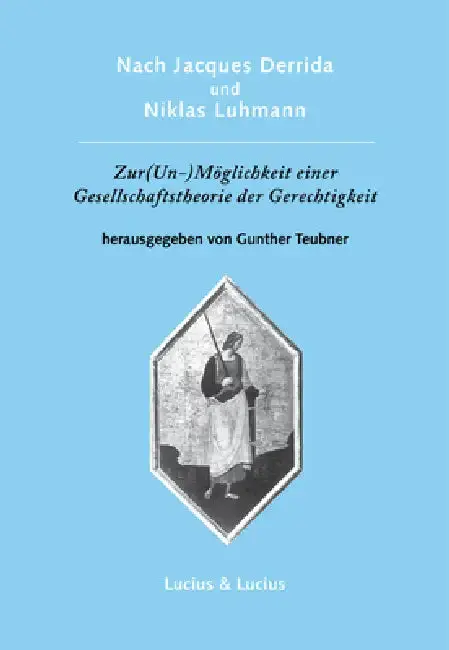 Cover of Nach Jacques Derrida Und Niklas Luhmann