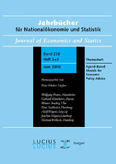 Cover of Agent Based Models for Economic Policy Advice