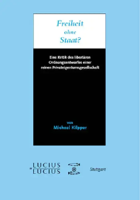 Cover of Freiheit ohne Staat?