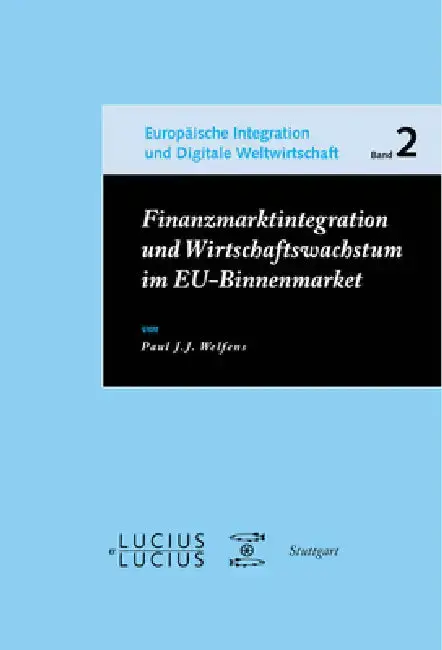 Cover of Finanzmarktintegration und Wirtschaftswachstum im EU-Binnenmarkt