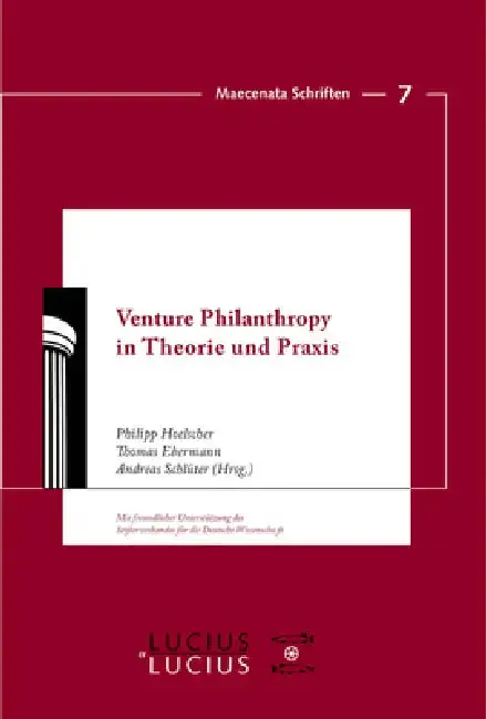 Cover of Venture Philanthropy in Theorie Und PRAXIS