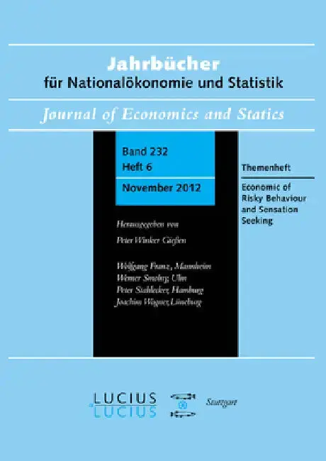 Cover of Economics of Risky Behavior and Sensation Seeking