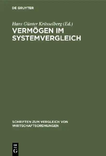 Cover of Vermögen im Systemvergleich
