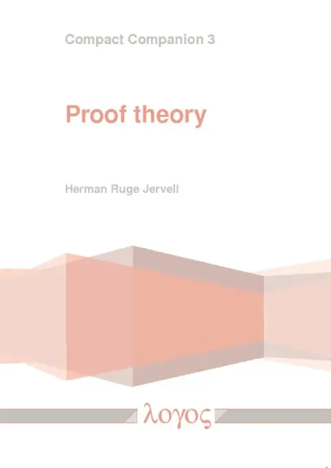 Cover of Proof Theory