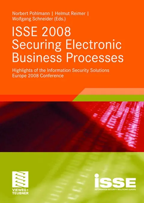 Cover of ISSE 2008 Securing Electronic Business Processes
