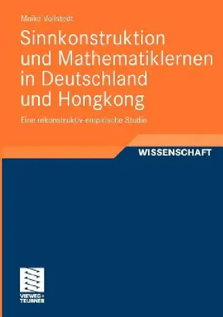Cover of Sinnkonstruktion Und Mathematiklernen in Deutschland Und Hongkong
