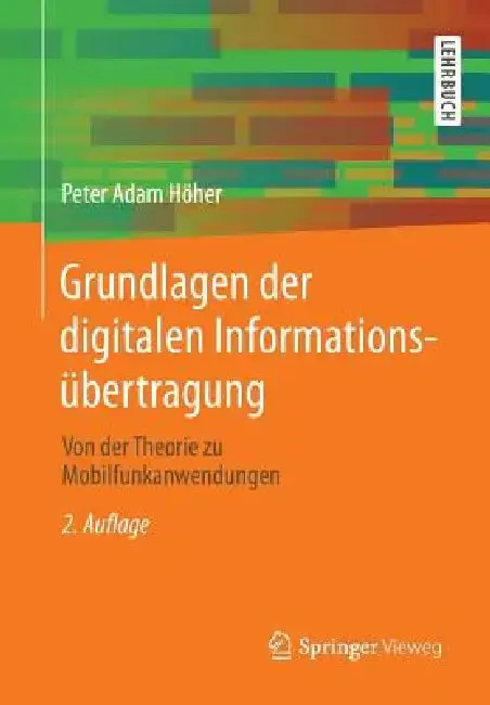 Cover of Grundlagen Der Digitalen Informationsübertragung