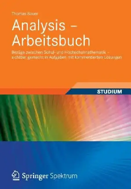 Cover of Analysis - Arbeitsbuch