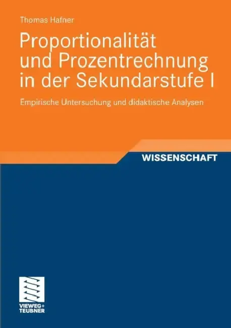 Cover of Proportionalität Und Prozentrechnung in Der Sekundarstufe I