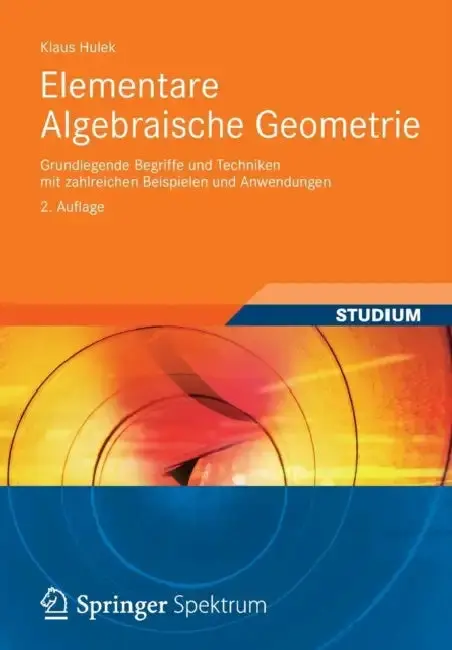 Cover of Elementare Algebraische Geometrie