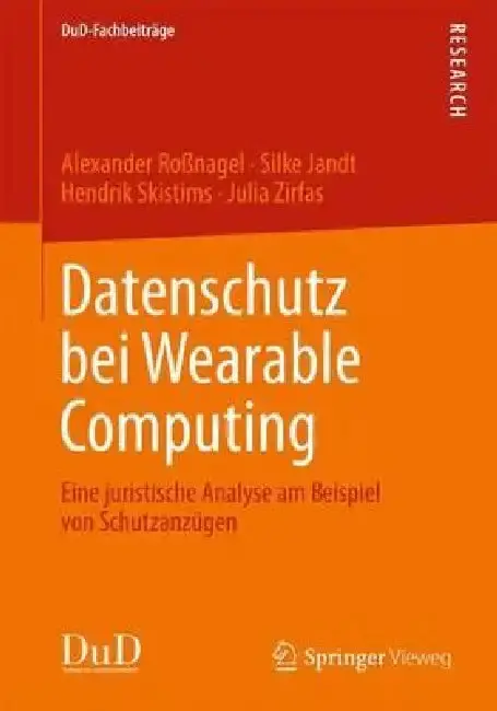 Cover of Datenschutz Bei Wearable Computing