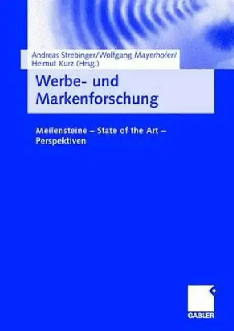 Cover of Werbe- Und Markenforschung
