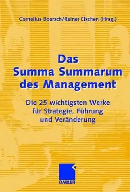 Cover of Das Summa Summarum Des Management