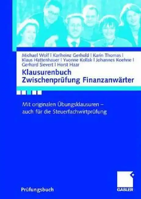 Cover of Klausurenbuch Zwischenprüfung Finanzanwärter