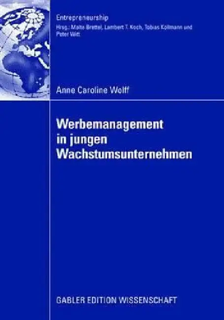 Cover of Werbemanagement in Jungen Wachstumsunternehmen