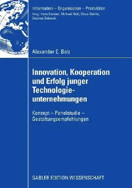 Cover of Innovation, Kooperation Und Erfolg Junger Technologieunternehmungen