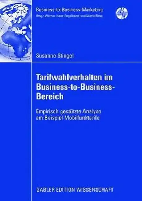 Cover of Tarifwahlverhalten Im Business-To-Business-Bereich