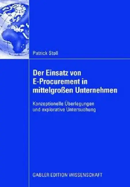 Cover of Der Einsatz Von E-Procurement in Mittelgroßen Unternehmen