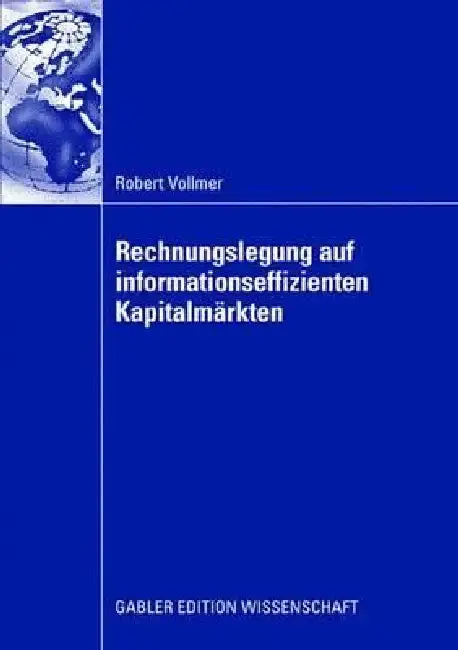Cover of Rechnungslegung Auf Informationseffizienten Kapitalmärkten