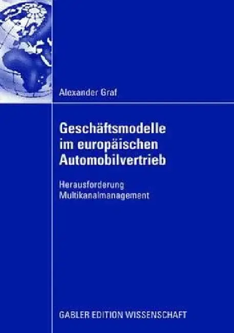 Cover of Geschäftsmodelle Im Europäischen Automobilvertrieb