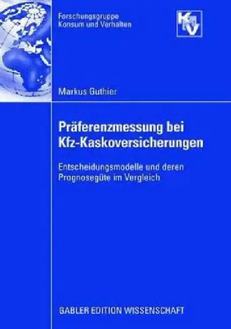 Cover of Präferenzmessung Bei Kfz-Kaskoversicherungen