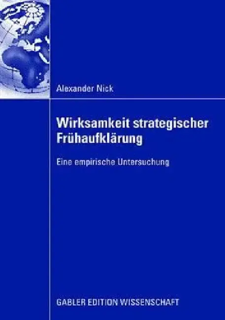 Cover of Wirksamkeit Strategischer Frühaufklärung