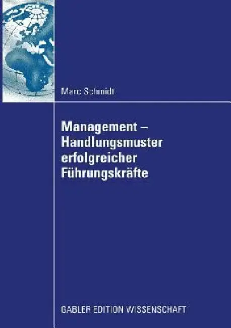 Cover of Management - Handlungsmuster Erfolgreicher Führungskräfte