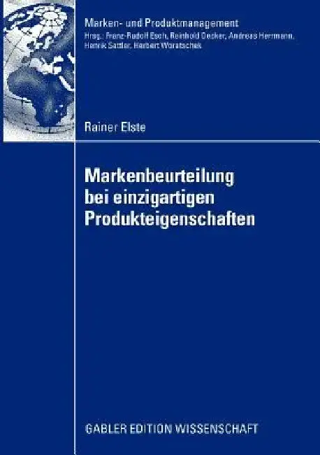 Cover of Markenbeurteilung Bei Einzigartigen Produkteigenschaften
