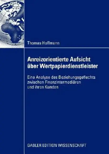 Cover of Anreizorientierte Aufsicht Über Wertpapierdienstleister