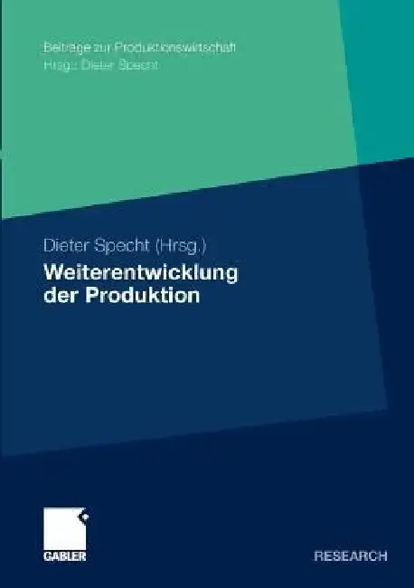 Cover of Weiterentwicklung Der Produktion