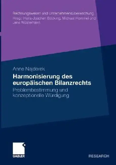 Cover of Harmonisierung Des Europäischen Bilanzrechts