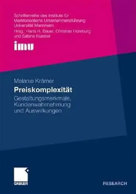 Cover of Preiskomplexität