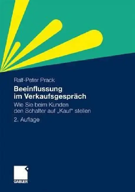 Cover of Beeinflussung Im Verkaufsgespräch
