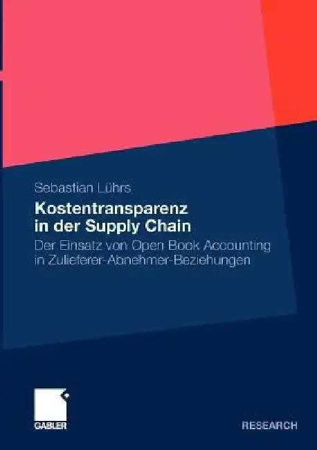 Cover of Kostentransparenz in Der Supply Chain