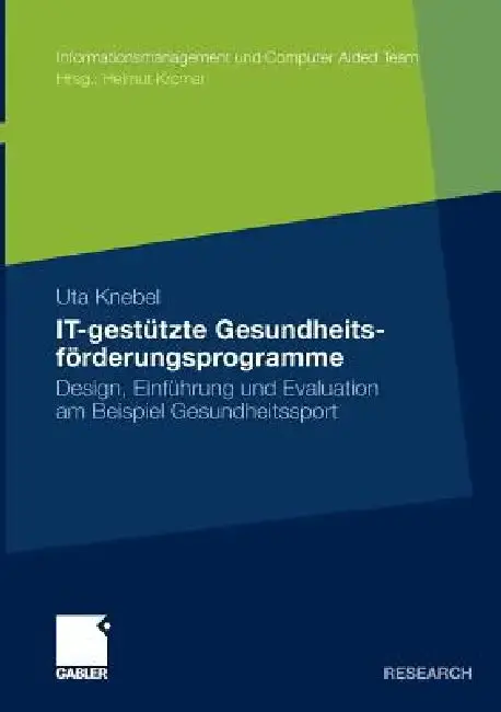Cover of It-Gestützte Gesundheitsförderungsprogramme