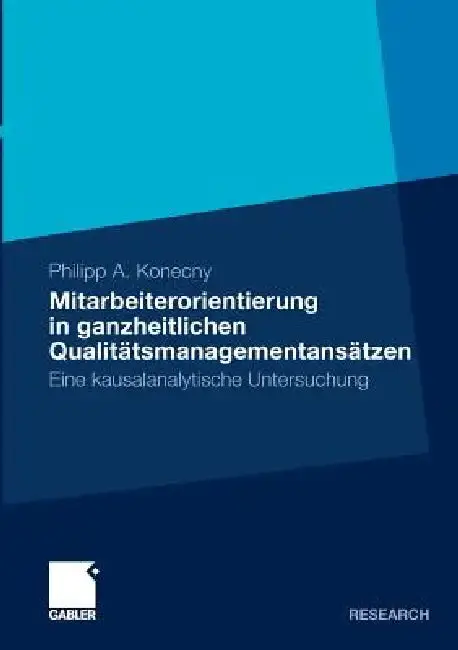 Cover of Mitarbeiterorientierung in Ganzheitlichen Qualitätsmanagementansätzen
