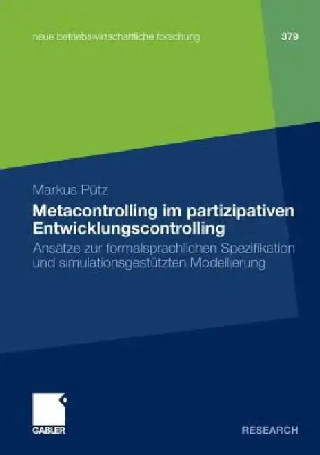 Cover of Metacontrolling Im Partizipativen Entwicklungscontrolling