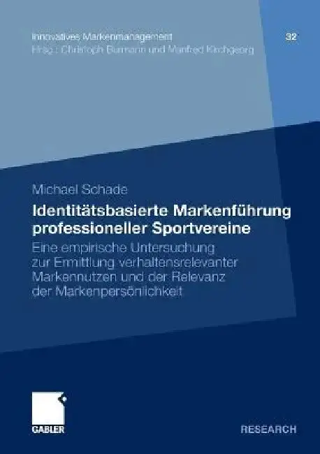 Cover of Identitätsbasierte Markenführung Professioneller Sportvereine