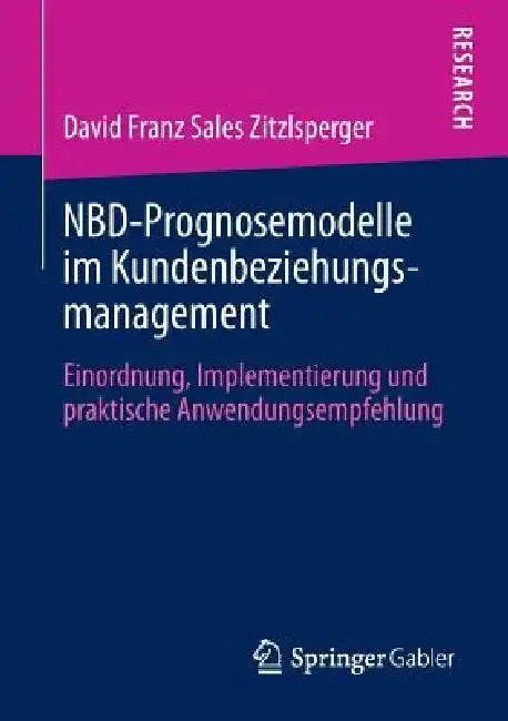 Cover of Nbd-Prognosemodelle Im Kundenbeziehungsmanagement