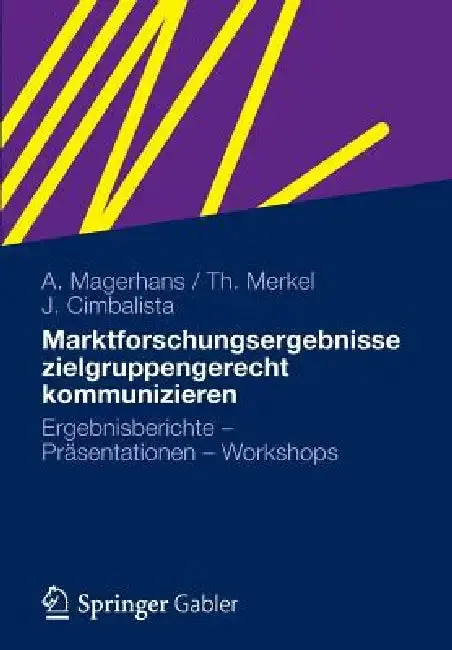 Cover of Marktforschungsergebnisse Zielgruppengerecht Kommunizieren
