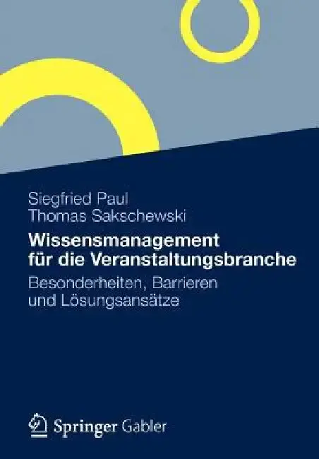Cover of Wissensmanagement Für Die Veranstaltungsbranche
