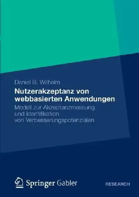Cover of Nutzerakzeptanz Von Webbasierten Anwendungen